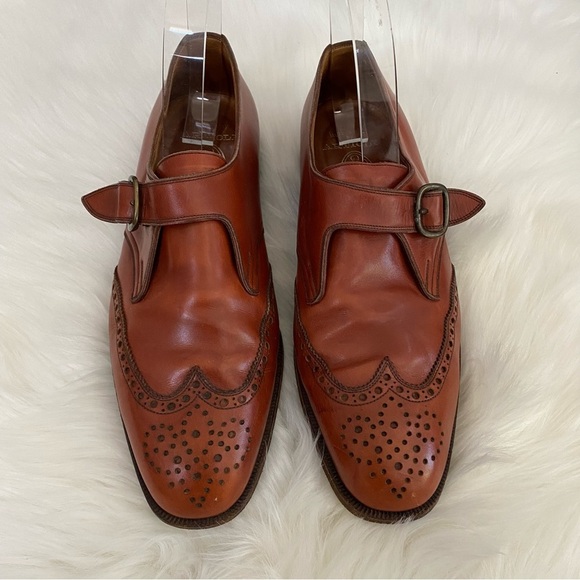 Artioli Golden Star Made In Italy  Brown Upper Leather monk strap Shoes Size 9.5 main image 4